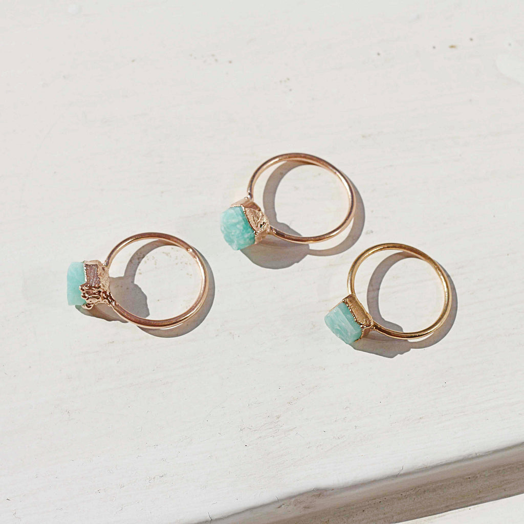 AMAZONITE COCKTAIL RING