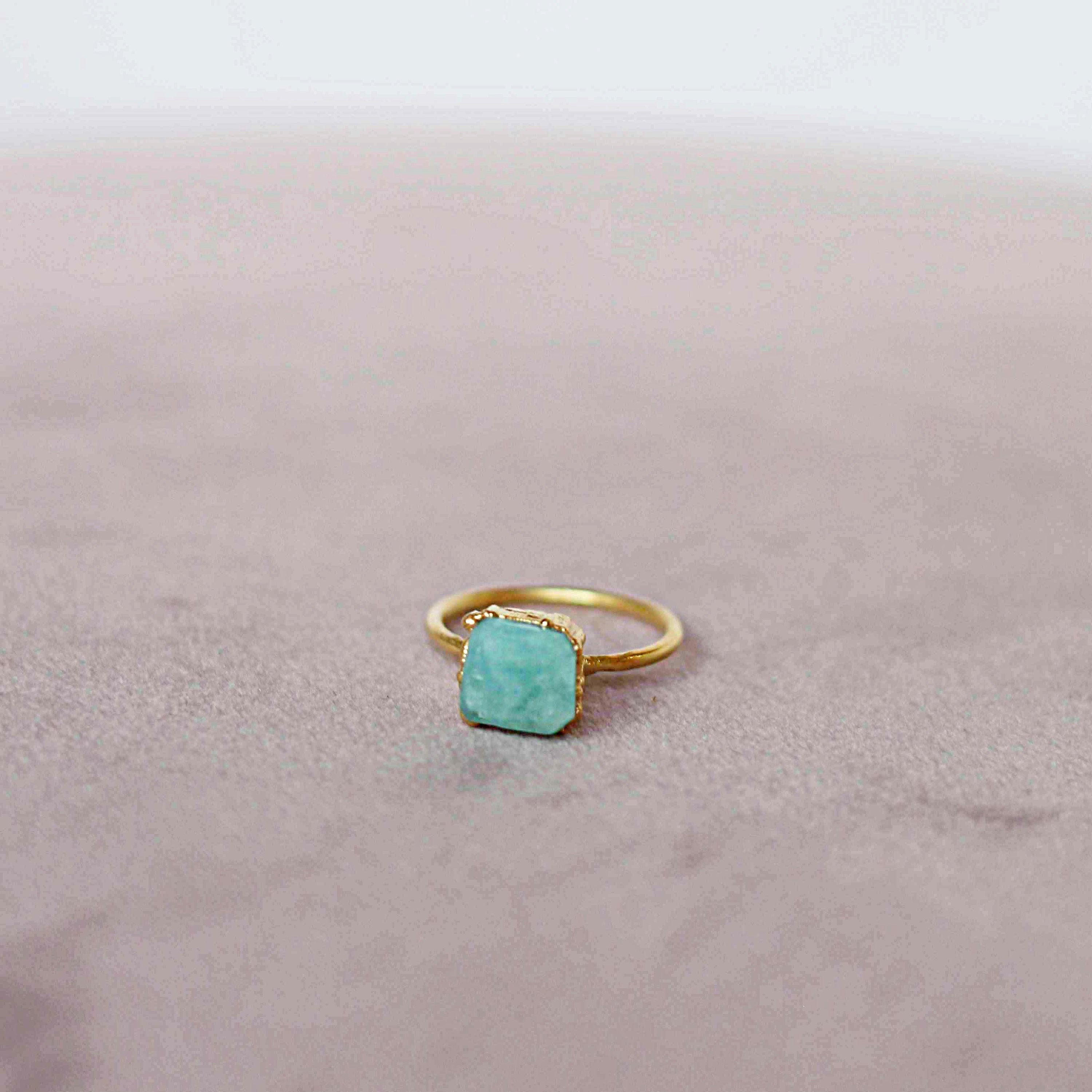 AMAZONITE COCKTAIL RING