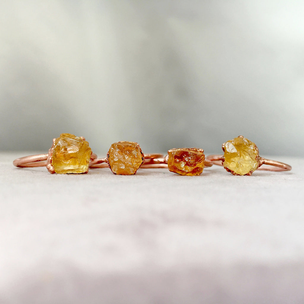 CITRINE COCKTAIL RING