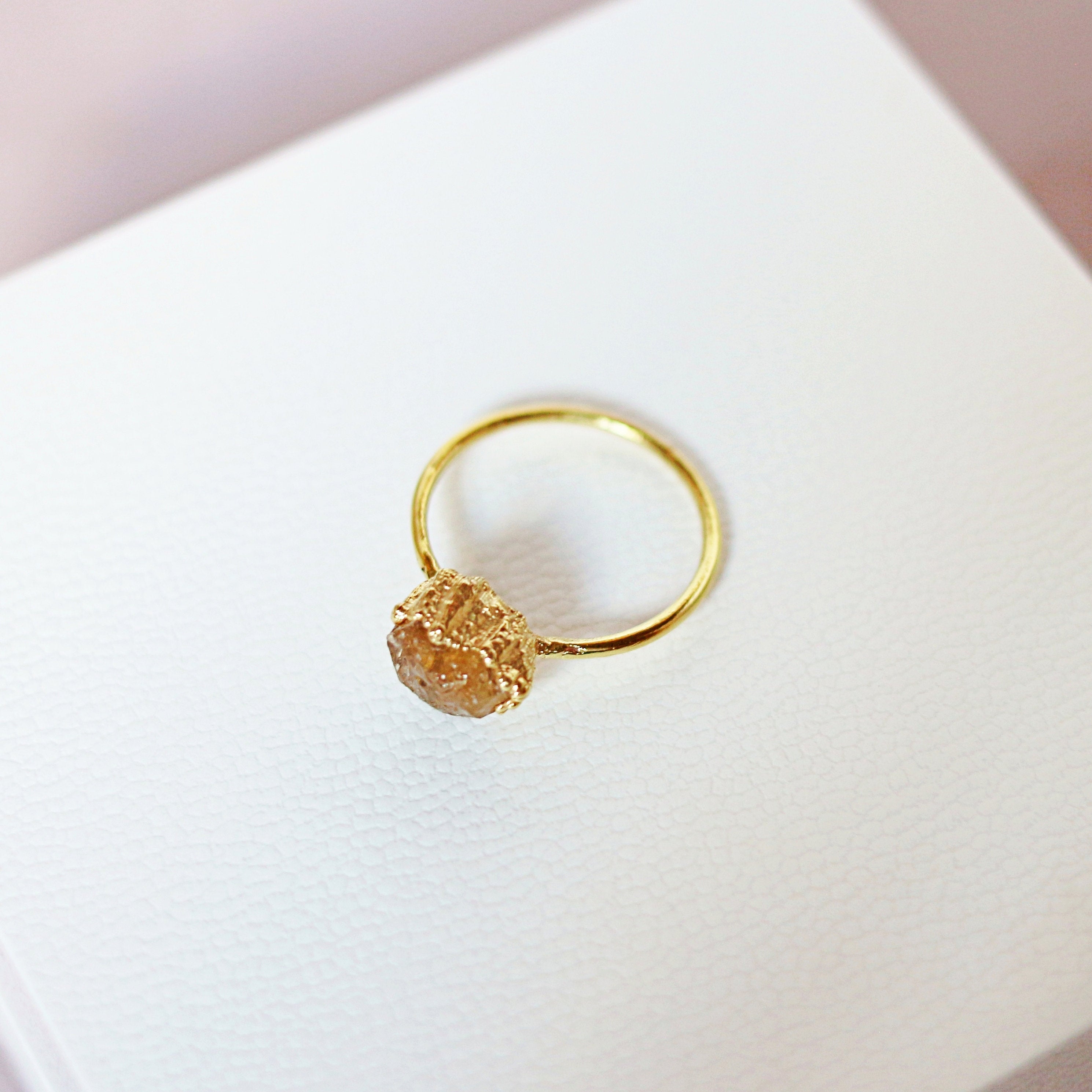 CITRINE COCKTAIL RING