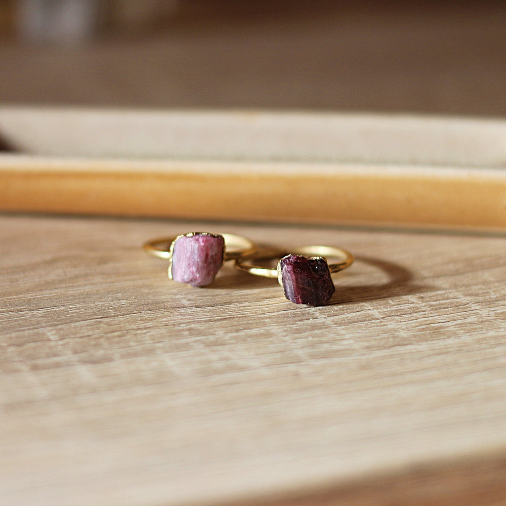 PINK TOURMALINE COCKTAIL RING