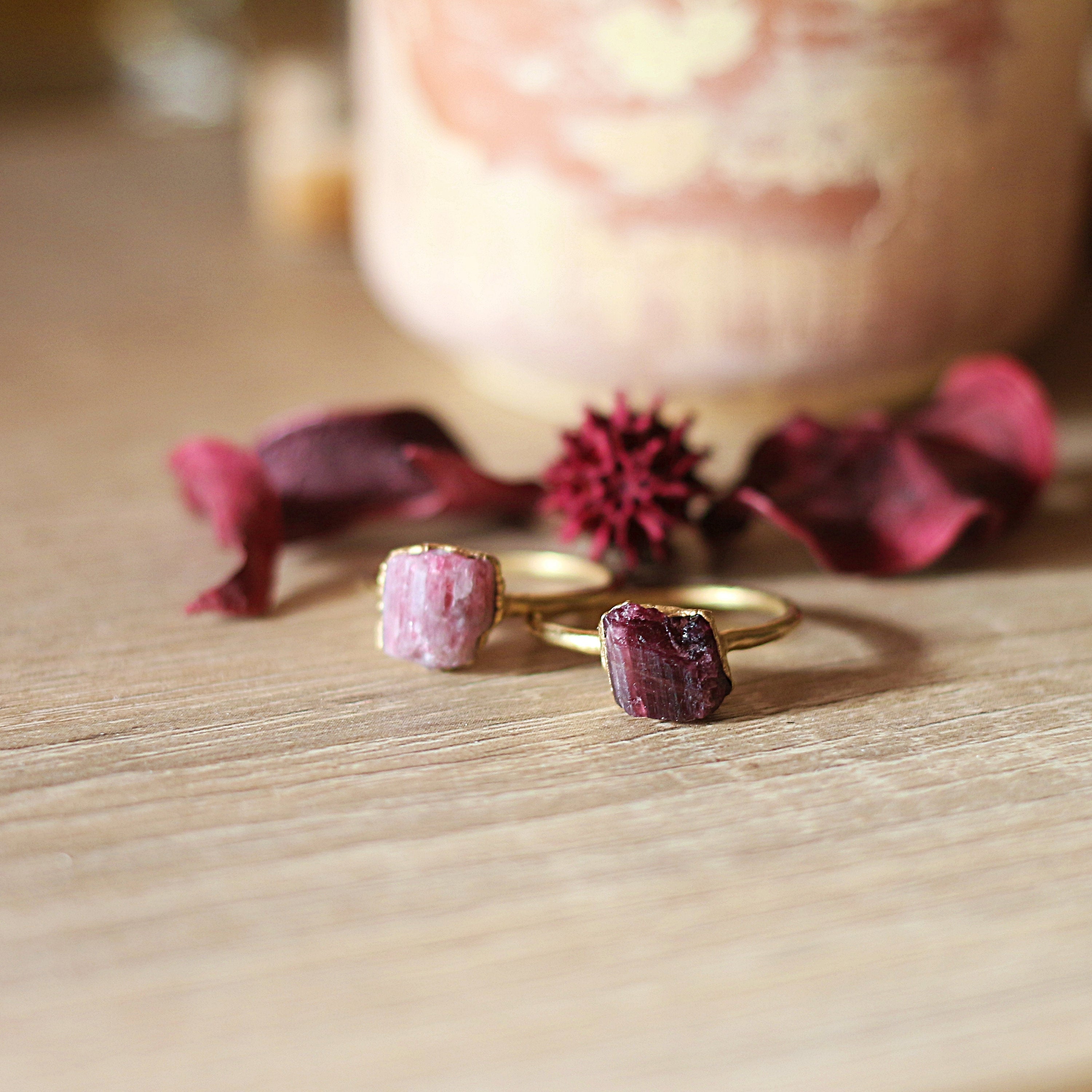 PINK TOURMALINE COCKTAIL RING