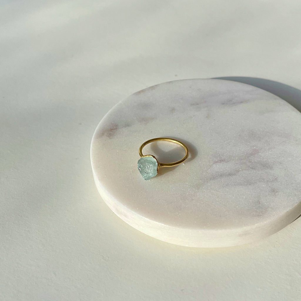 AQUAMARINE COCKTAIL RING