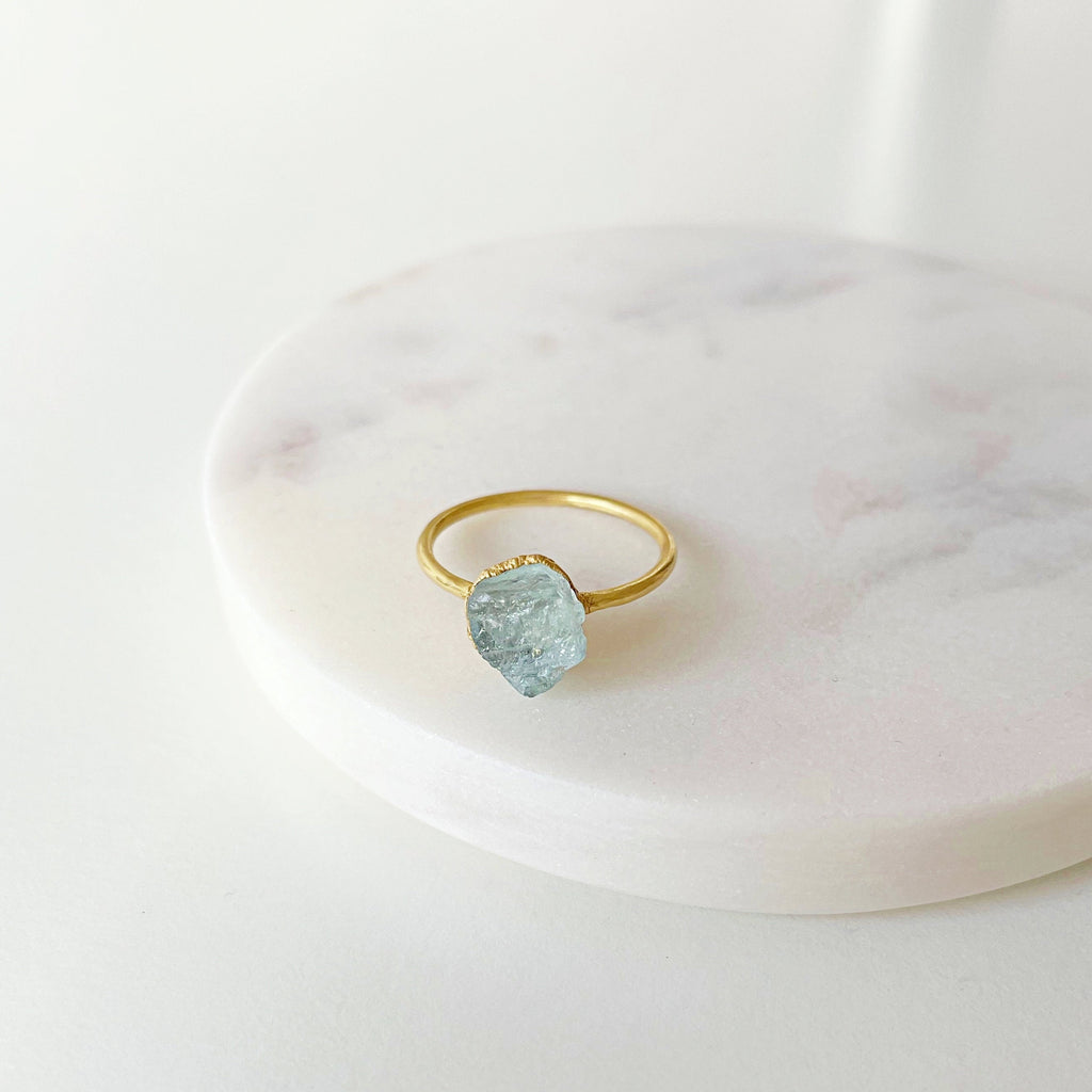 AQUAMARINE COCKTAIL RING