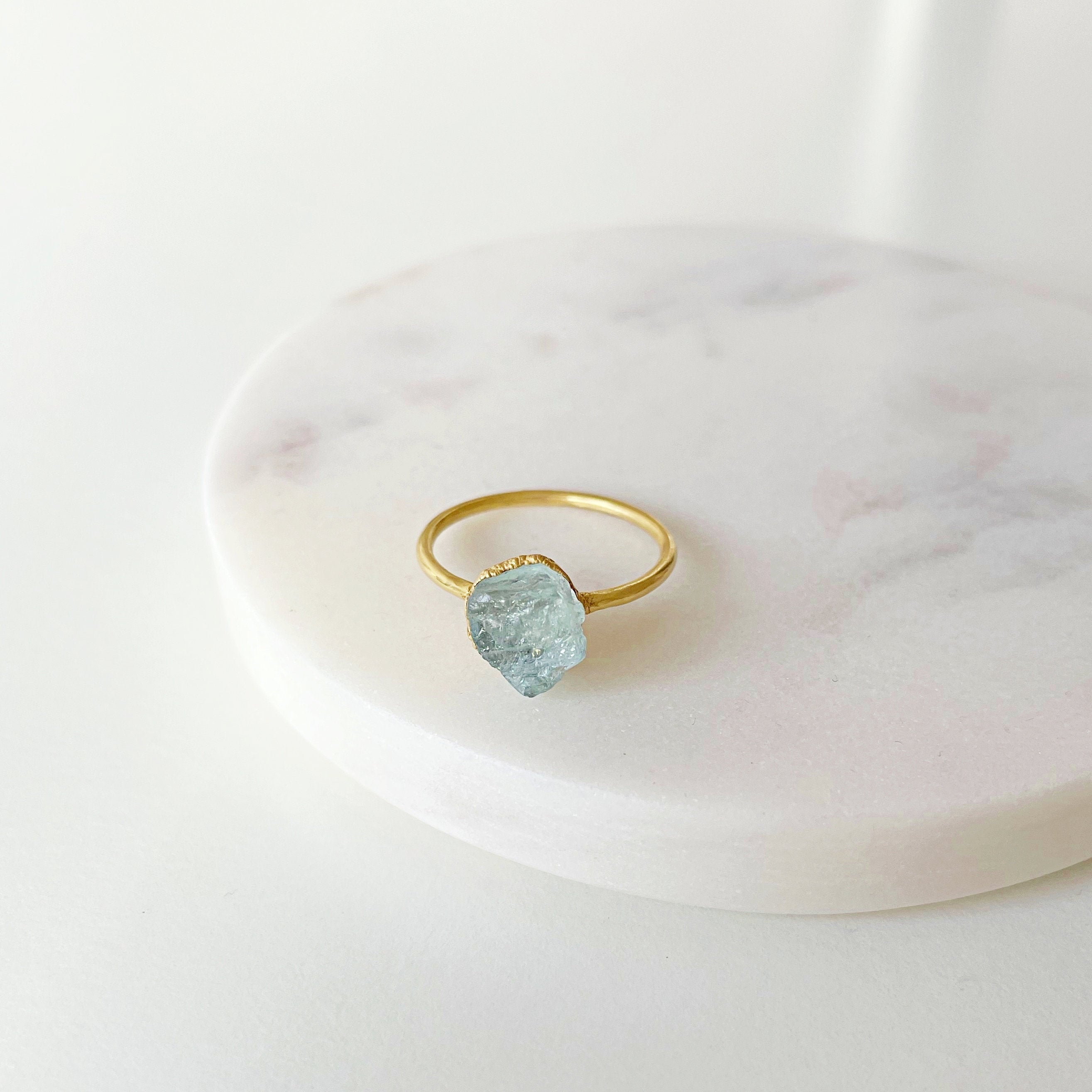 AQUAMARINE COCKTAIL RING