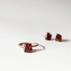 GARNET COCKTAIL RING