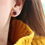 GARNET EARRINGS