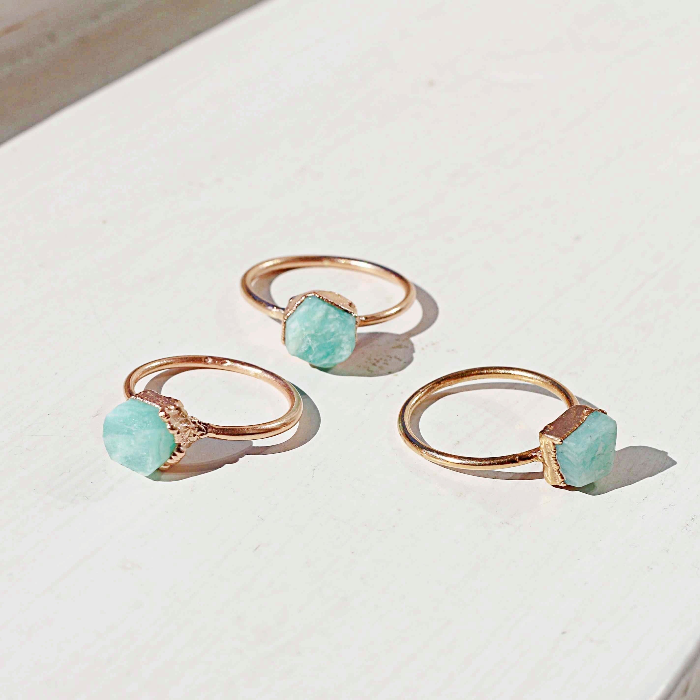 AMAZONITE COCKTAIL RING