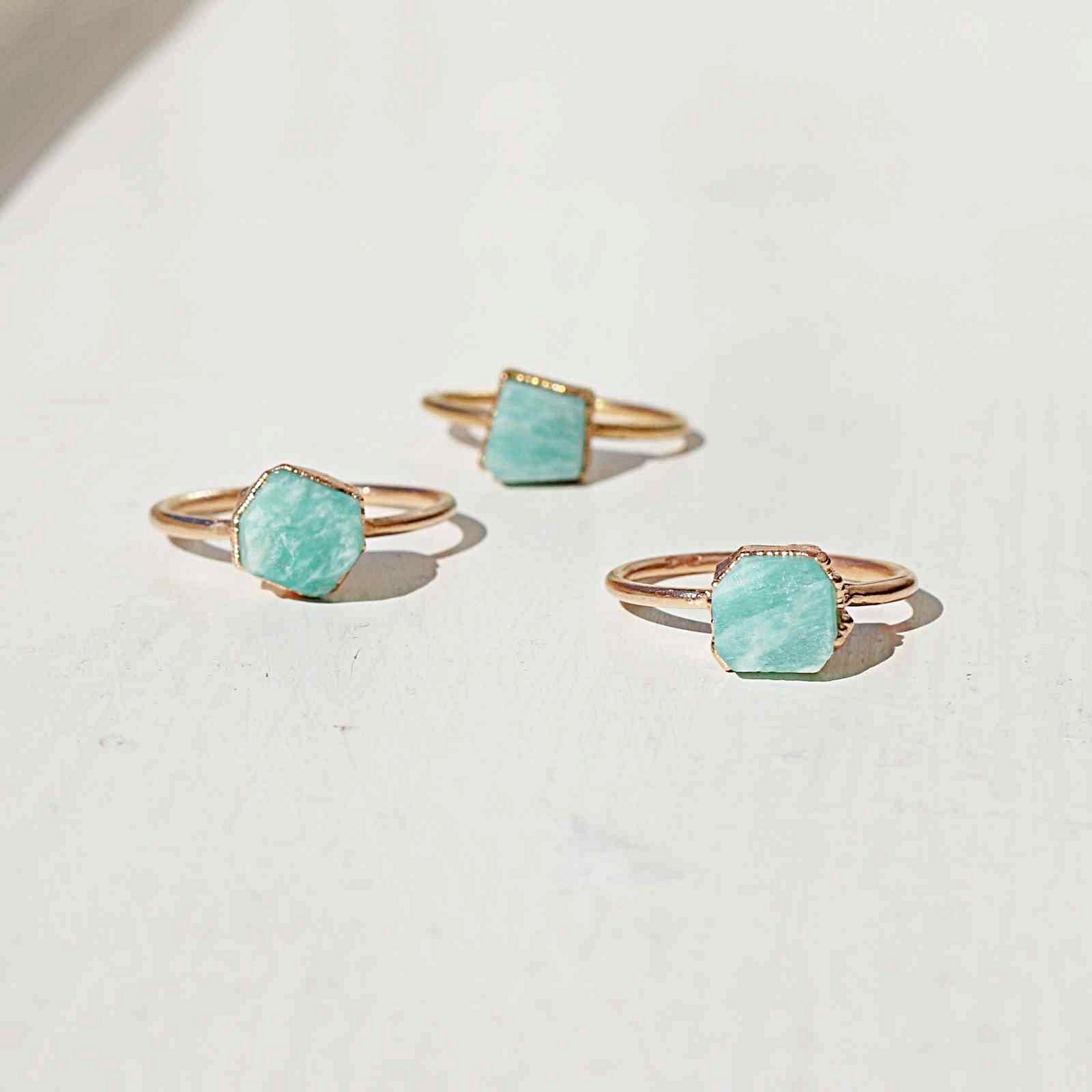 AMAZONITE COCKTAIL RING