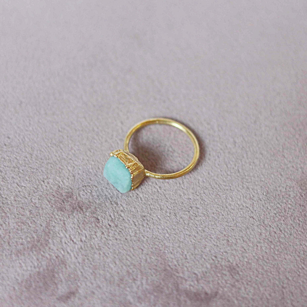 AMAZONITE COCKTAIL RING