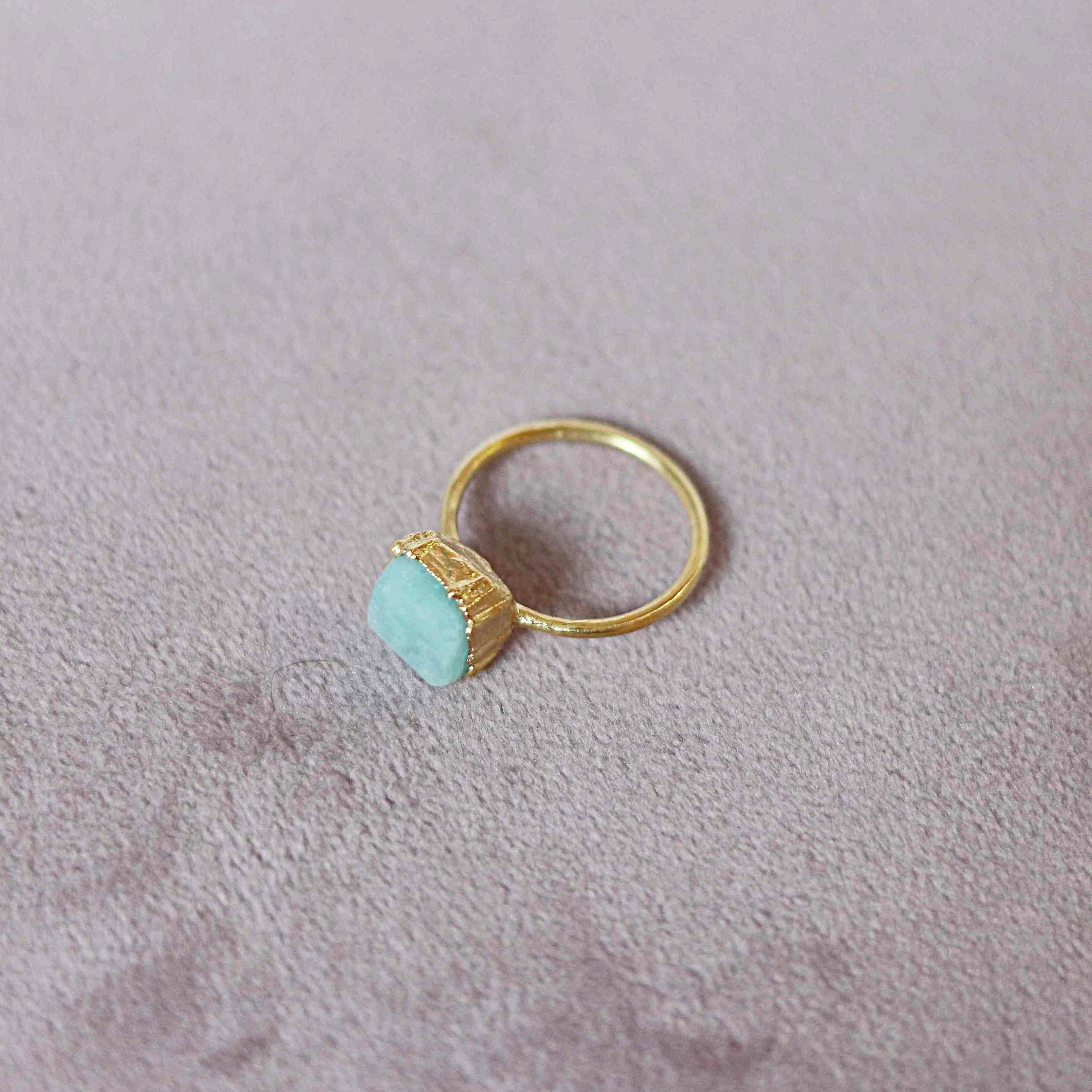 AMAZONITE COCKTAIL RING