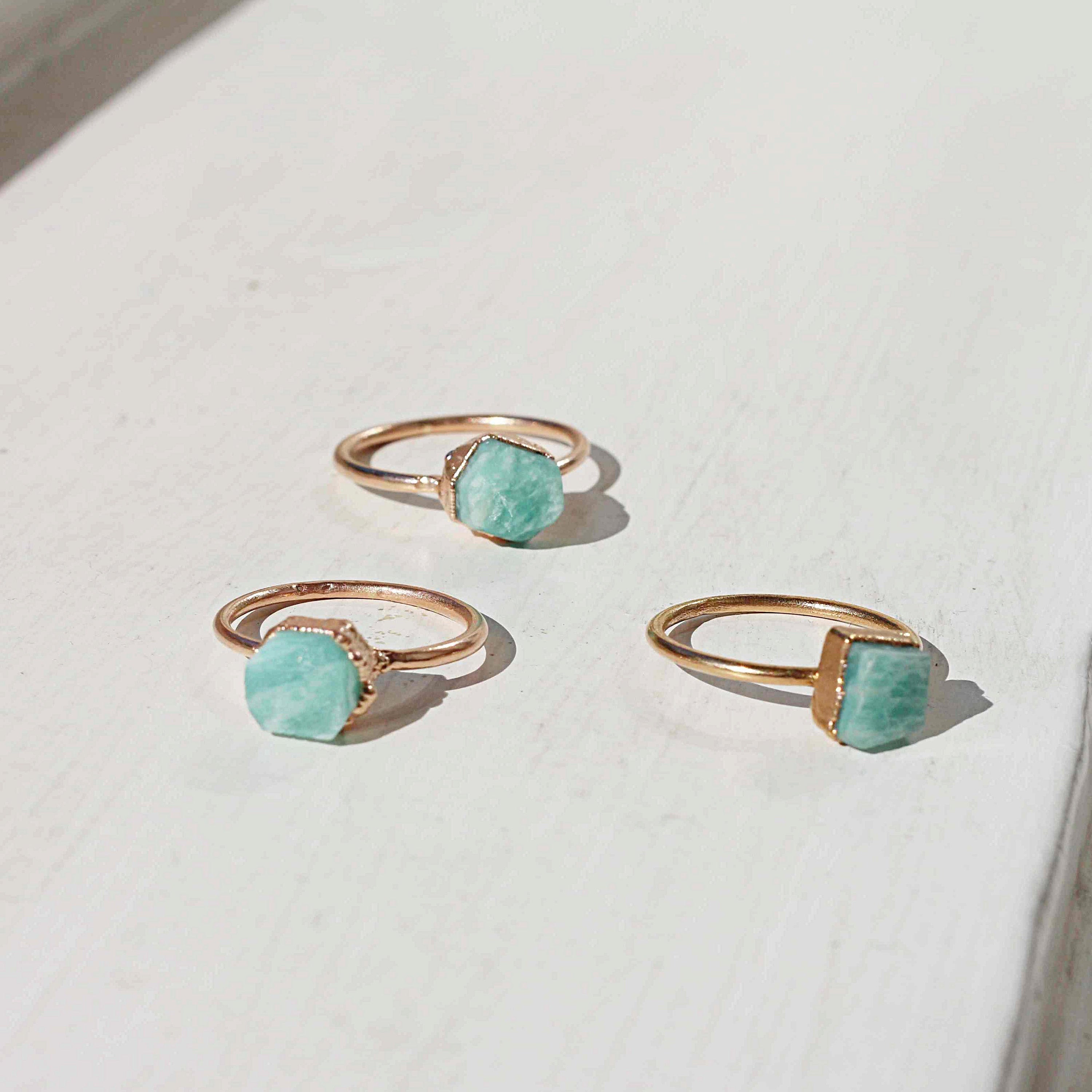 AMAZONITE COCKTAIL RING