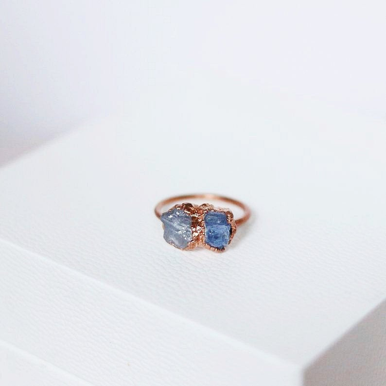 TANZANITE TWO-STONE RING