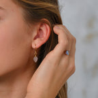 ROSE QUARTZ DROP EARRINGS